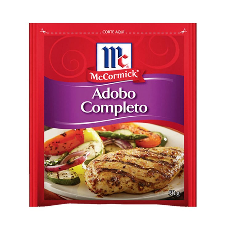 Adobo Completo Sobre Mc Cormick 30 Gr