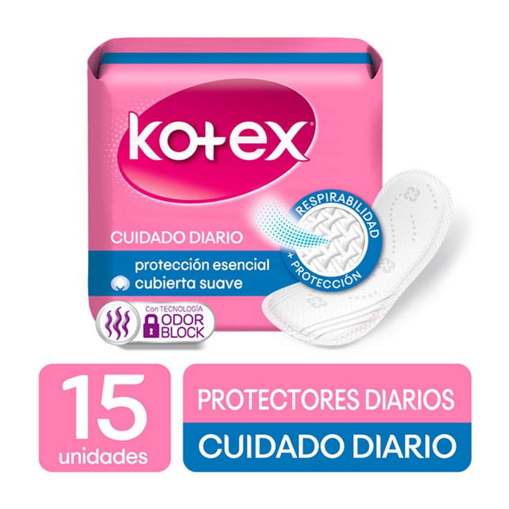 Protectores Días Luzdays Kotex X 15 Uni