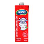 Cartón Leche Semidescremada Nutri 1 Lt.