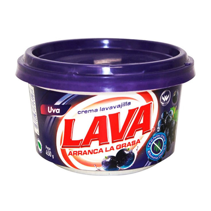Crema Lavavajilla Floral Uva Lava 450 Gr