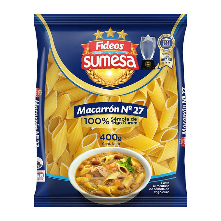 Fideo Macarrón Sumesa 400 Gr