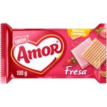 Galleta Waffer Fresa Amor 100 Gr