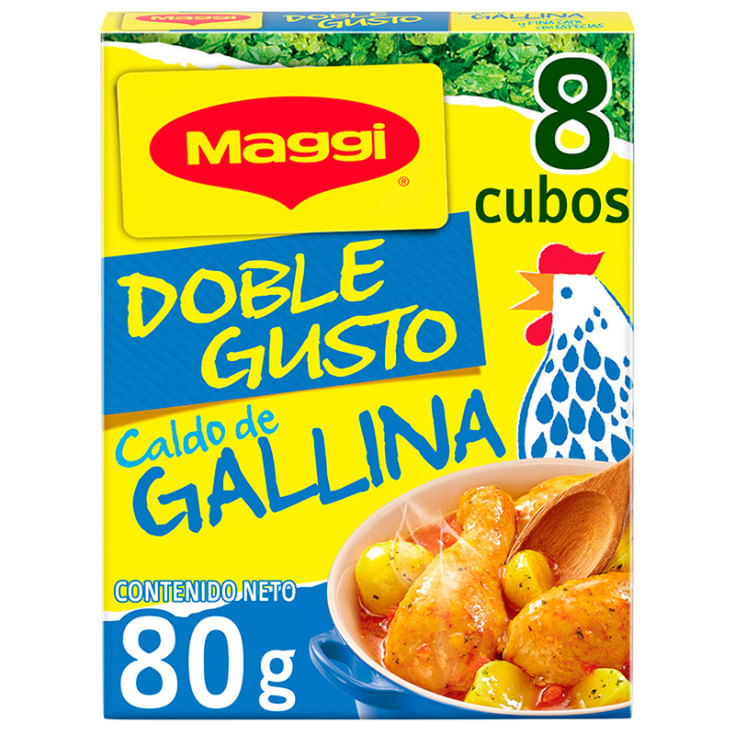 Caldo Gallina Con Especies Maggi 8 Uni 80 Gr