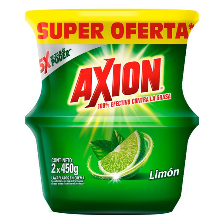 Lavavajilla Crema Limón Axión 450 Gr X2 Precio