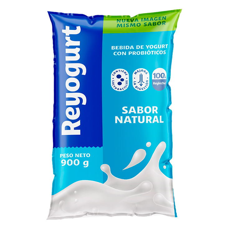 Yogurt Natural Reyogurt Funda 900 Ml.