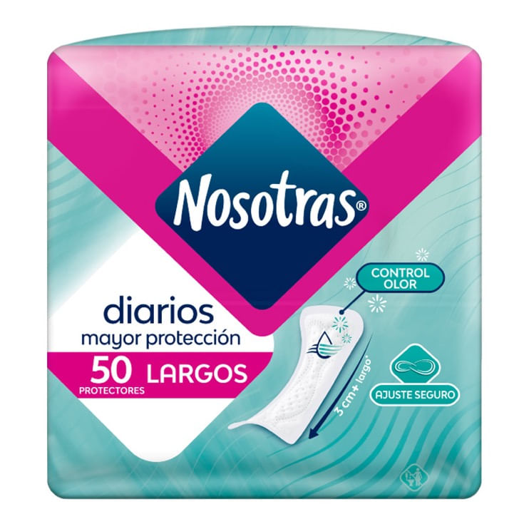 Protectores Diarios Largos Nosotras X 50 Uni
