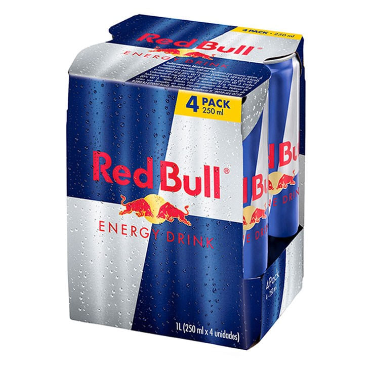 Red bull fourpack energy 250 ml.