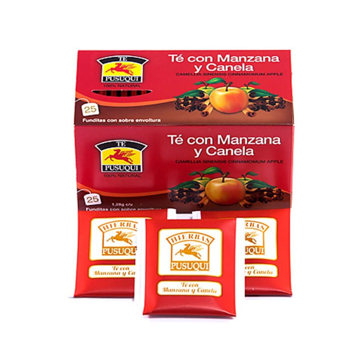 Infusión Manzana Y Canela Pusuqui Premium X 2