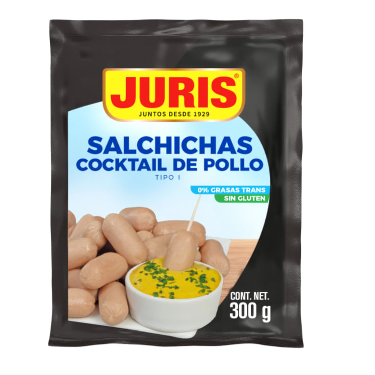 Salchicha Cocktail Pollo Premium Juris 300 gr