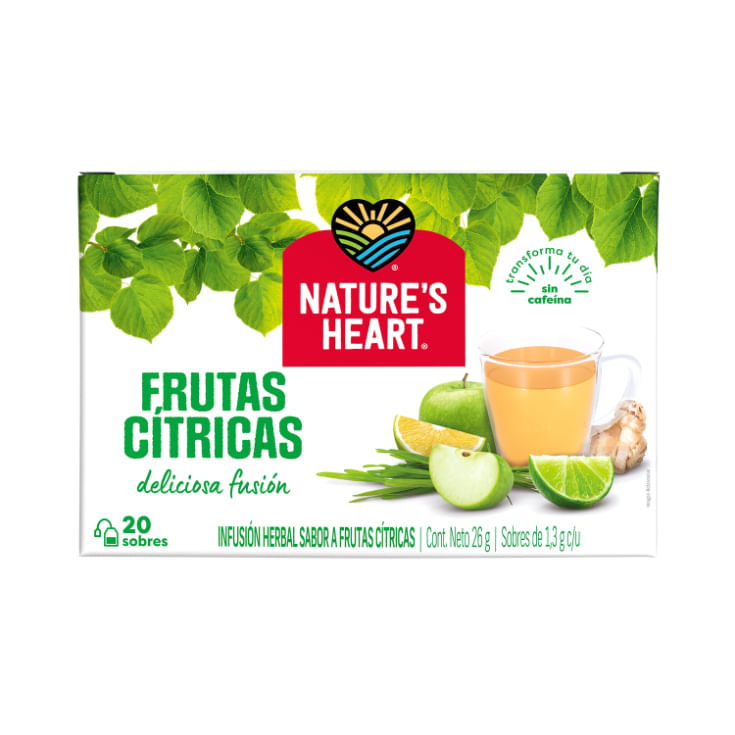 Infusión Frutas Cítricas Nature´S Heart X 20 U