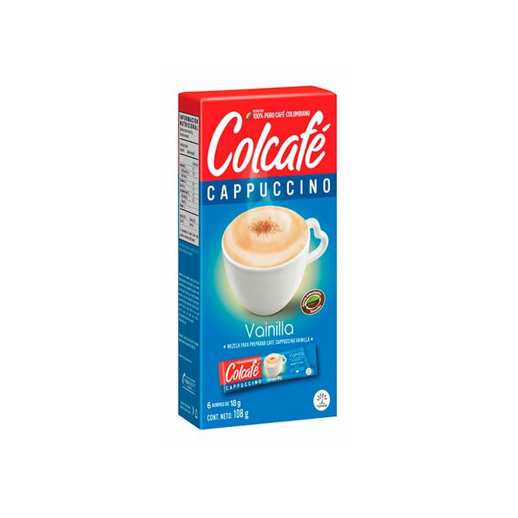 Cappuccino Fresh Vainilla Colcafe 108 Gr