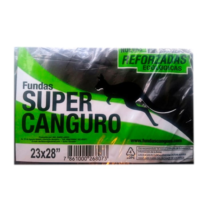 Super canguro Funda De Basura Grande Súper Canguro 23x28 Pulg