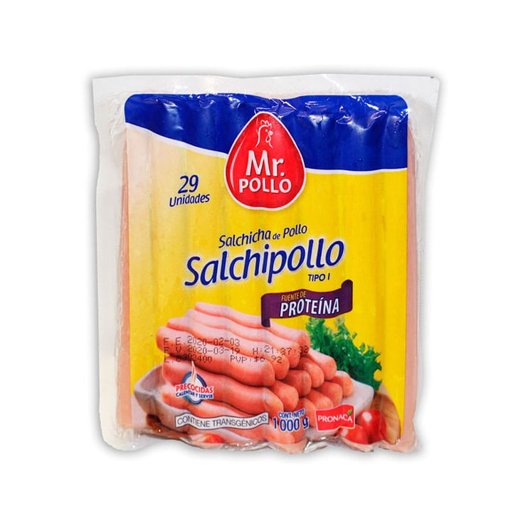 Salchicha Económica Mr. Pollo 1 Kg