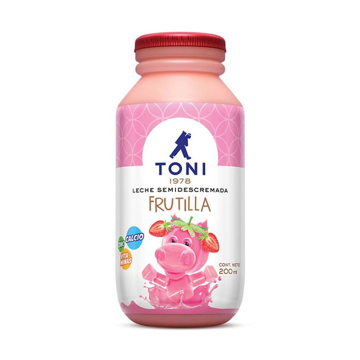 Leche Toni Sabor Frutilla 200 Ml.