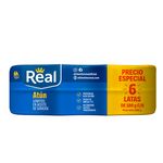 Real Atun 6Pack En Girasol 180Gr C/U.