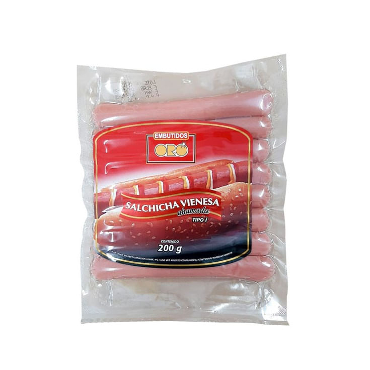 Salchicha C-16 Vienesa Ev Oro 200 Gr.