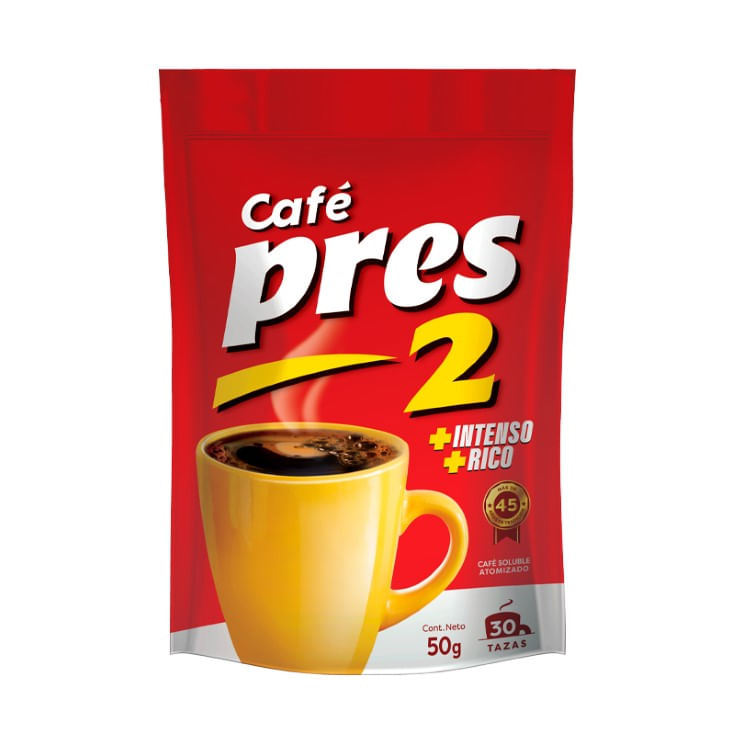 Pres 2 Café Soluble Atomizado Sobre 50 Gr.