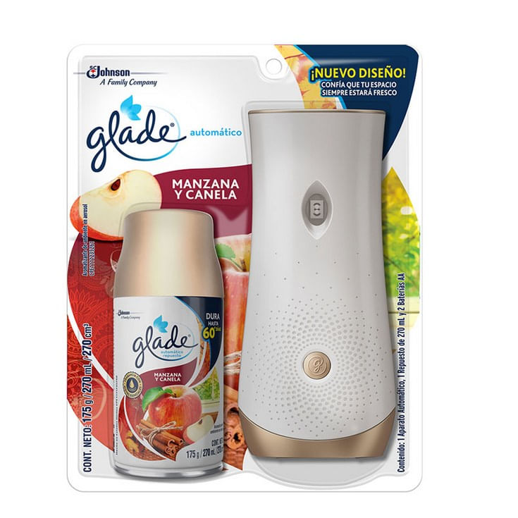 Aparato Ambiental Aerosol Glade Manzana & Canela