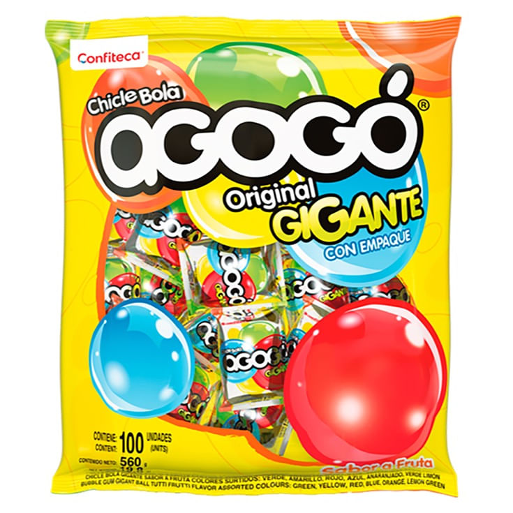 A-gogo chicle bola gigante tutifruti 354 gr