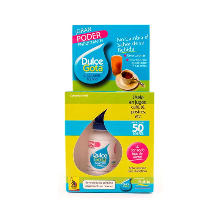 Endulzante Liquido Dulce Gota10 Ml