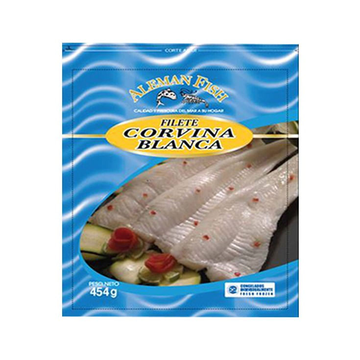 Filete Corvina Blanca Alemán Fish 454 Gr