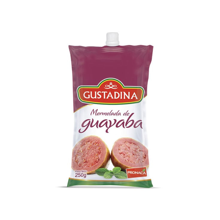 Mermelada Sachet Sabor Guayaba Gustadina 250 Gr