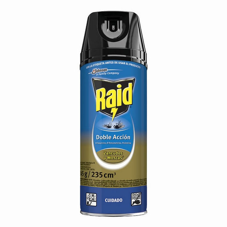 Aerosol Insecticida Raid Mata Moscas y Zancudos