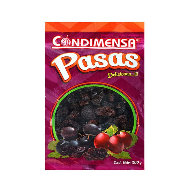 Pasas Naturales Condimensa 200 Gr