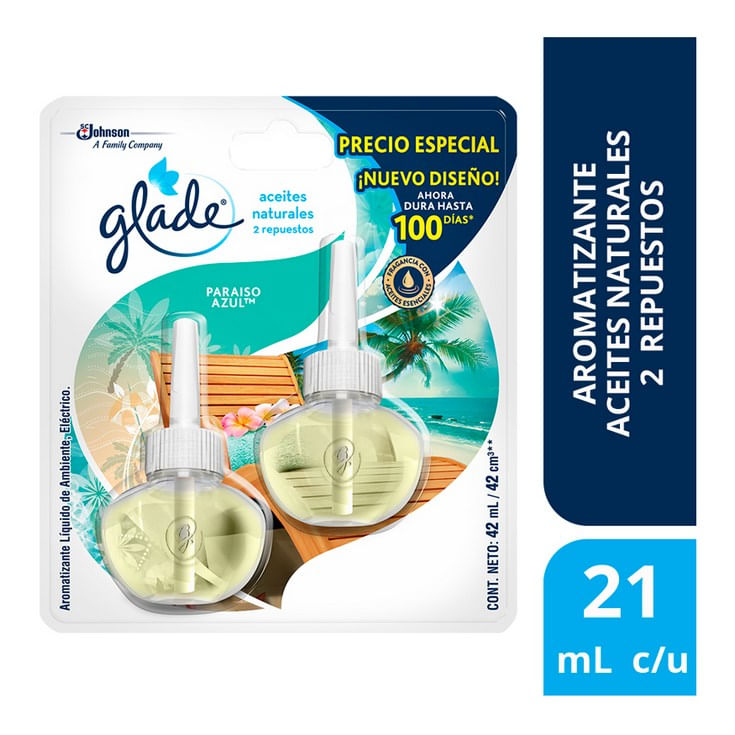 Repuesto Ambiental Glade Paraiso Acul x 2 Un.