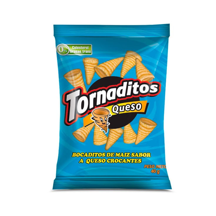 Bocaditos Maíz Sabor Queso Crocante Tornaditos