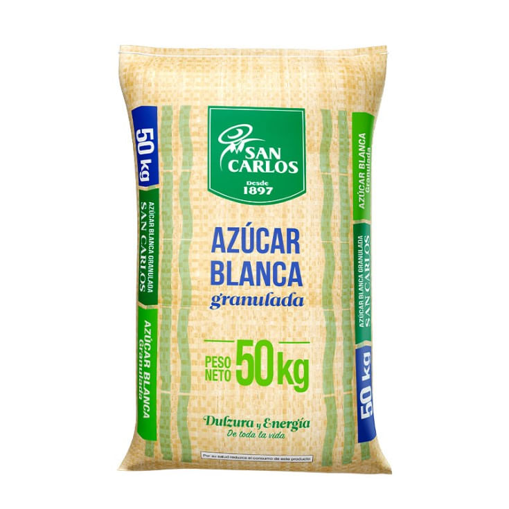 San carlos azucar blanca bulto 50 kg.