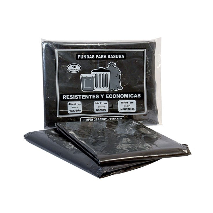 Funda De Basura Industrial Económica 30X36 Pulg