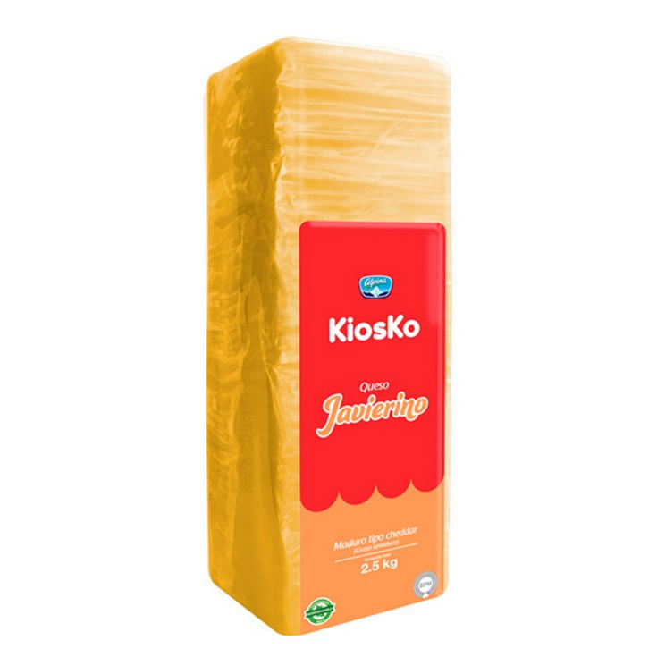 Queso Maduro Kiosko Javierino Lonjeados 2.5 Kg.