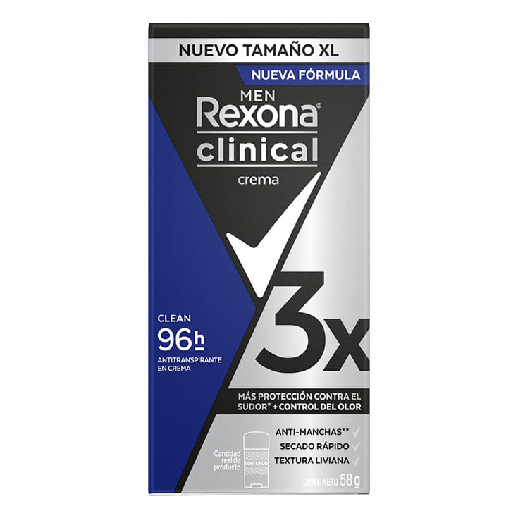 Desodorante Barra Clinical Men Rexona 58 Gr