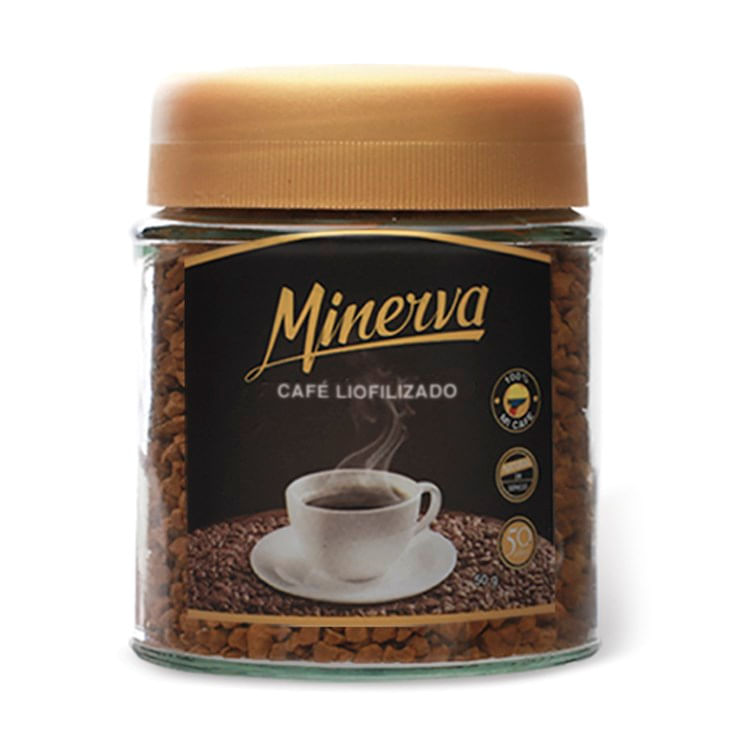 Café Liofilizado Frasco Minerva 50 gr