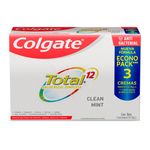 Pague 2 Lleve 3 Crema Dental Clean Mint Colgate