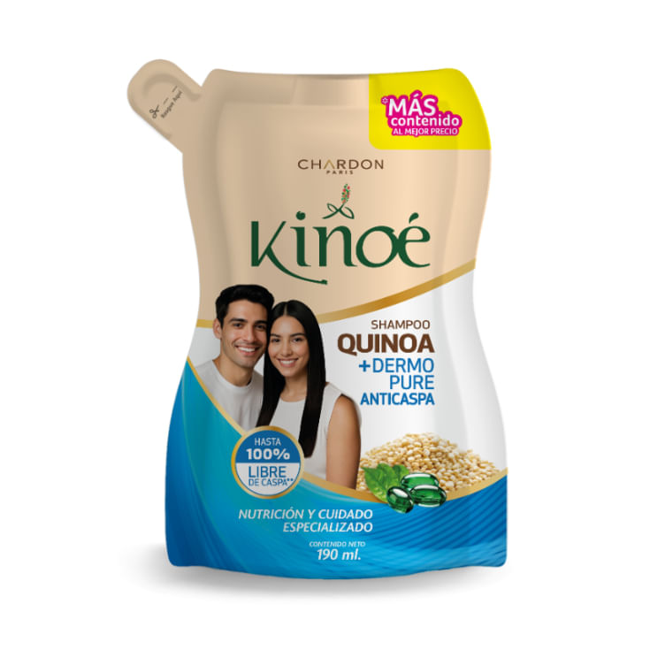 Shampoo Dermopure Anticaspa Doypack Kinoe 190 Ml