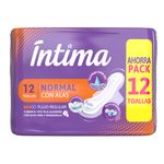 Toalla Sanitaria Intima Normal Con Alas X 12 Un.