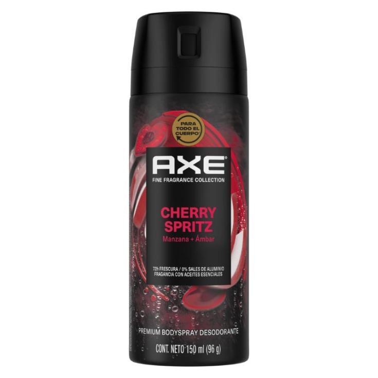 Desodoranteaxe Bobyspray Fragancia Cherry Spritz 150 Ml.