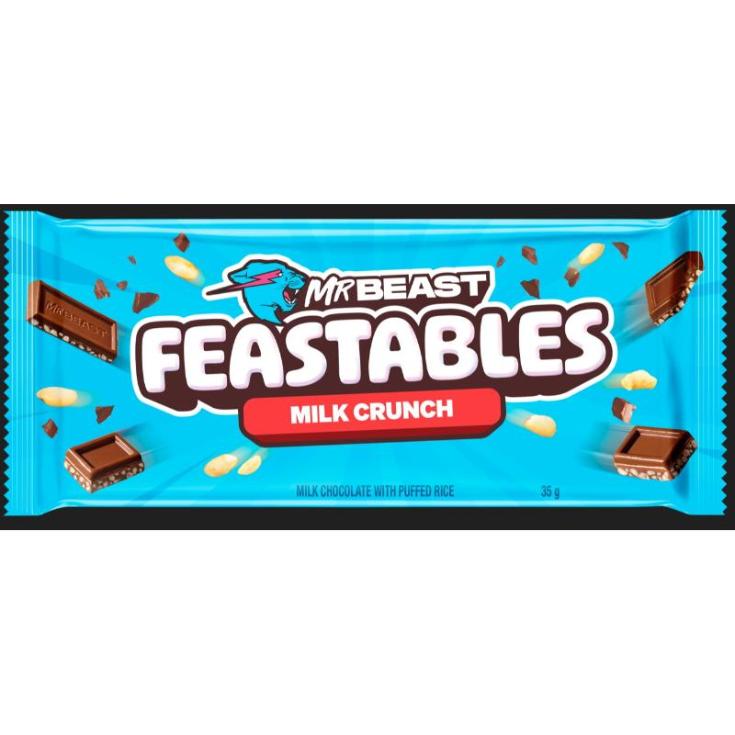Feastables Chocolate Con Leche Y Arroz Crocante Mr Beast 35G