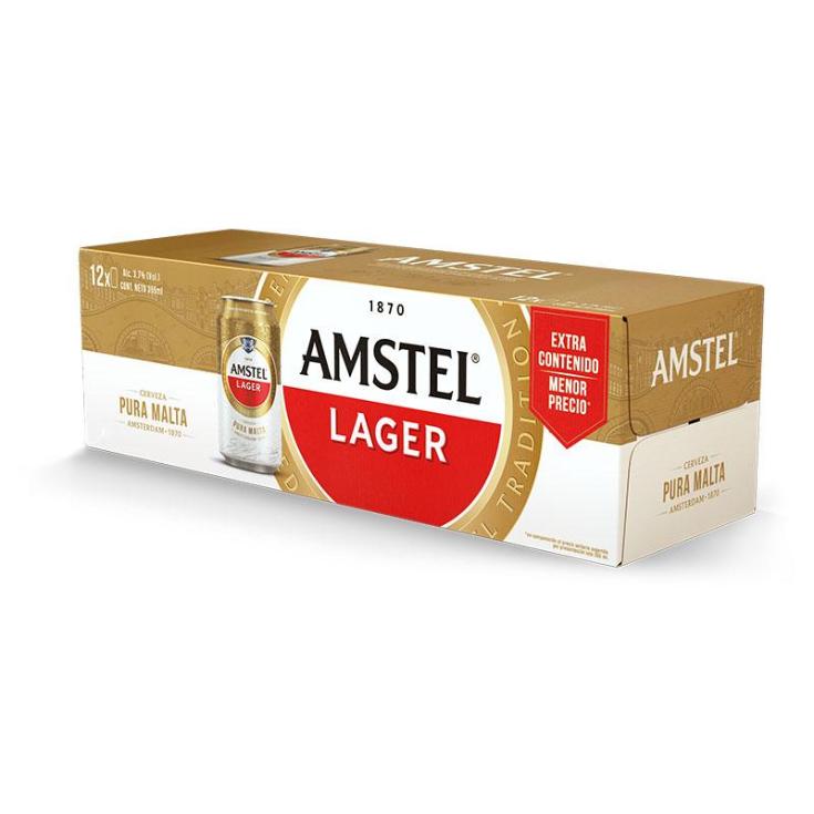 Cerveza Amstel Twelvepack Lata 355Ml