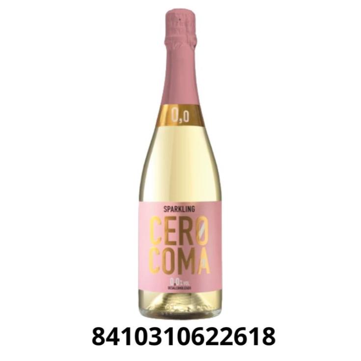 Vino Blanco Gasificado Sin Alcohol Cero Coma 750Ml