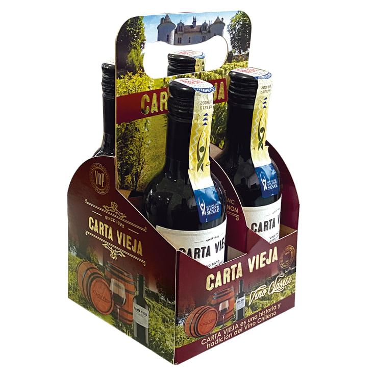 Vino Surtido Carta Vieja 4 Und 187Ml