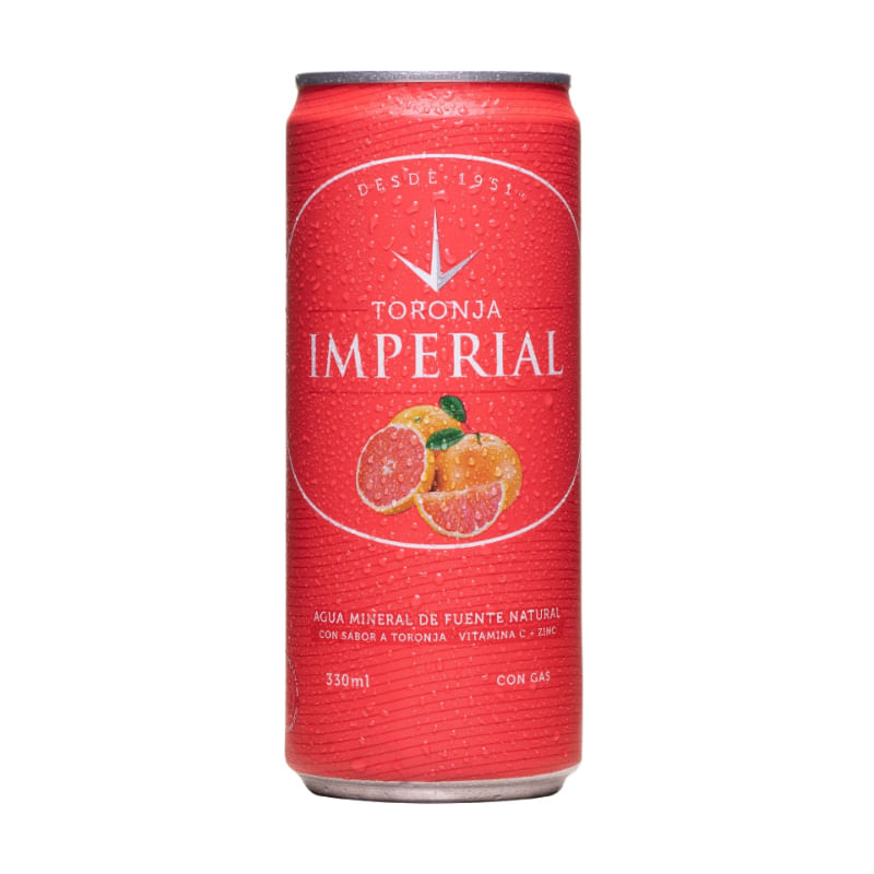 Agua Minerva Sabor A Toronja Imperial Lata 33