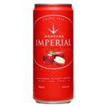 Agua Gasificada Sabor A Manzana Imperial Lata 330 Ml
