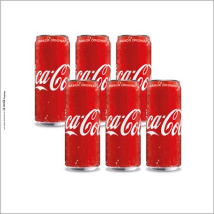 Bebida Gaseosa Coca Cola Lata Sixpack 220 Ml