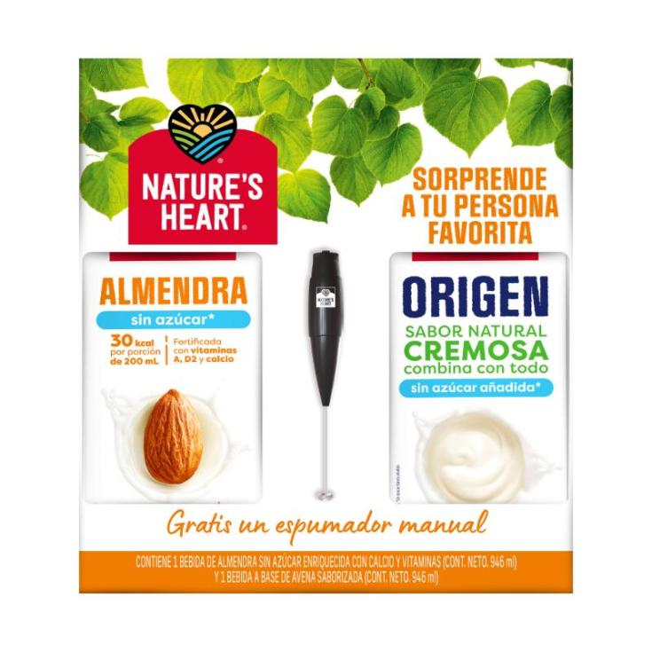 Duopack Bebidas Almendra Y Origen Nature´S Heart 946Ml