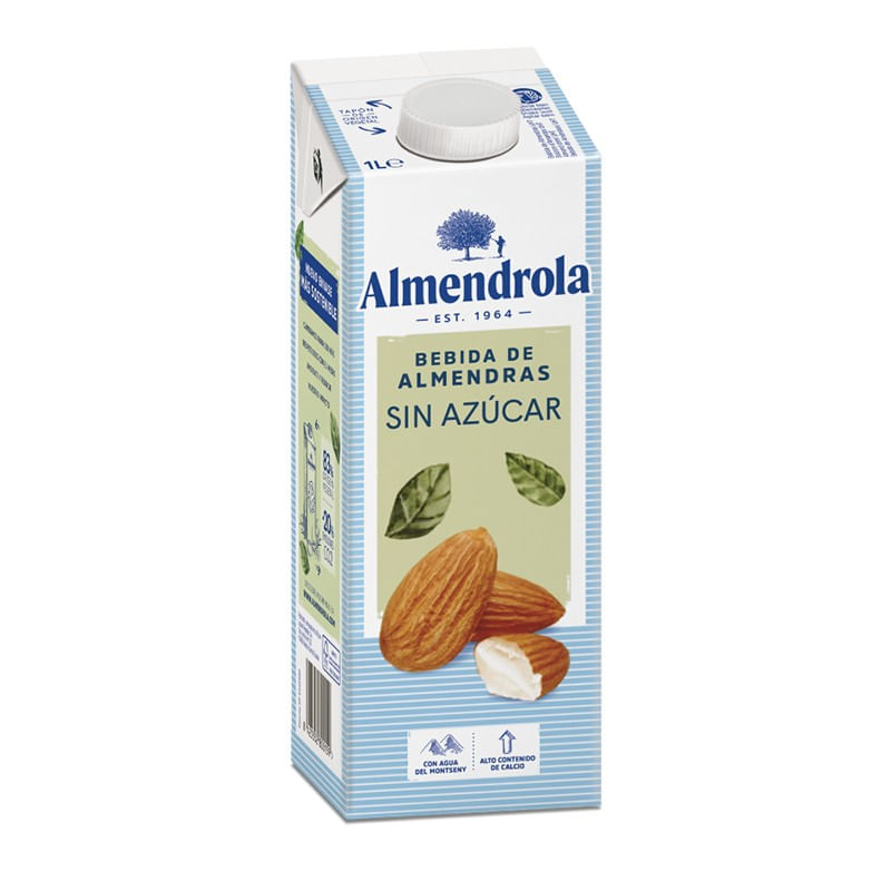 Bebida De Almendras Original Sin Azucar Almendrola 1Lt