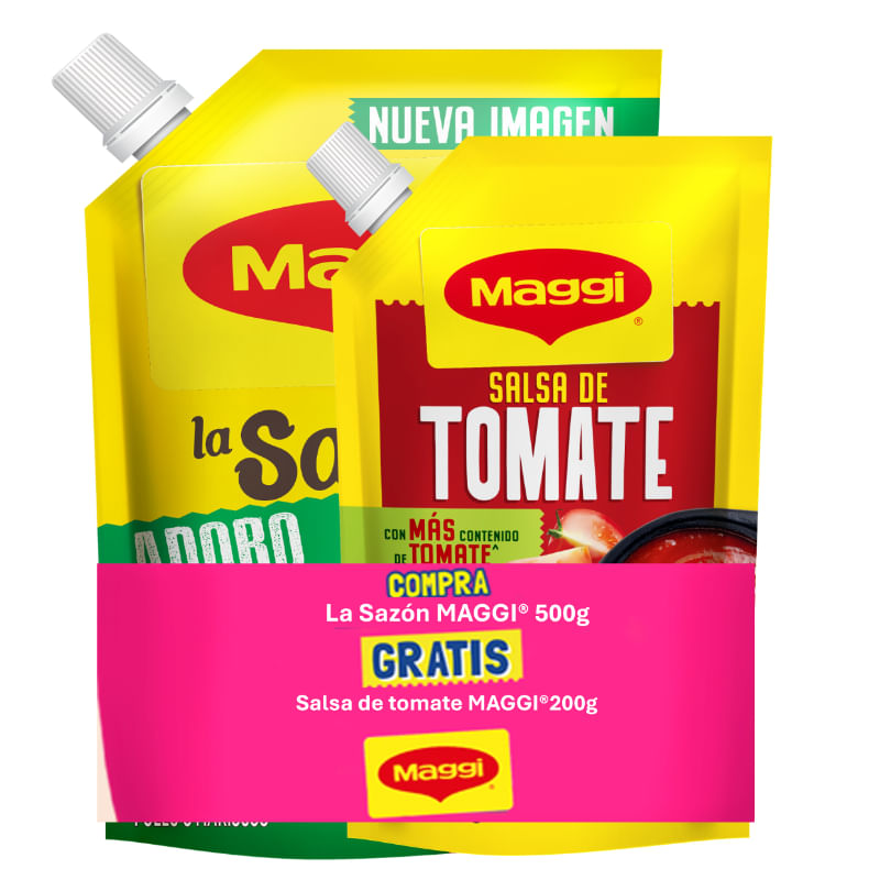 La Sazon 500 Gr + Gratis Salsa De Tomate Maggi  200 Gr.