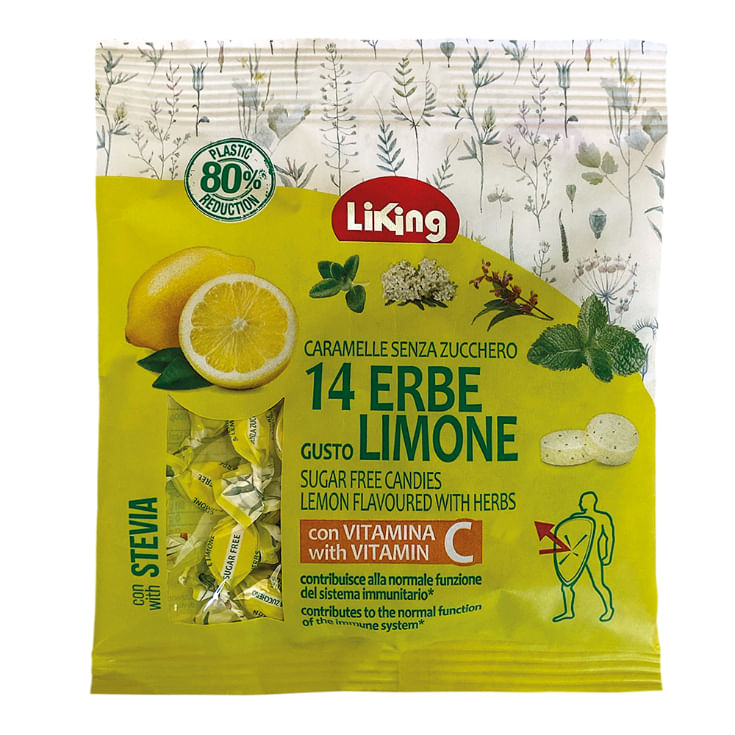 Caramelos Sin Azucar Limon Hierbas Liking 40Gr